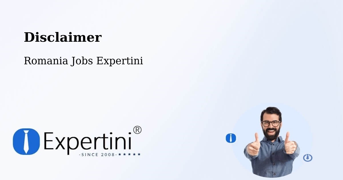 Disclaimer – Alba Iulia - Romania Jobs Expertini